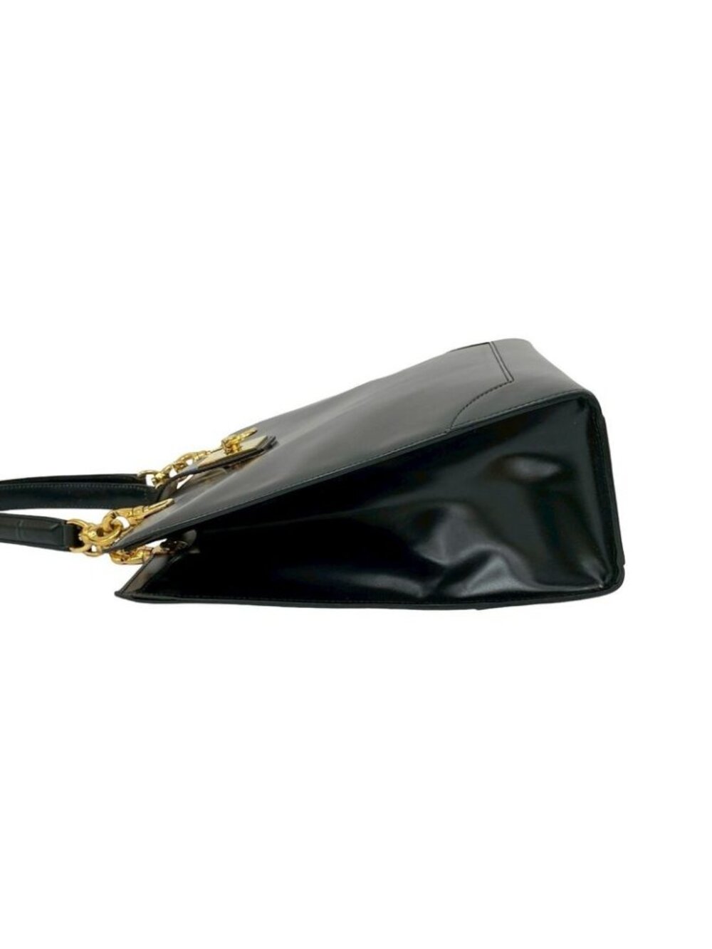 Celine Vintage Logo Ring Calf Leather Handbag - Picture 6 of 11